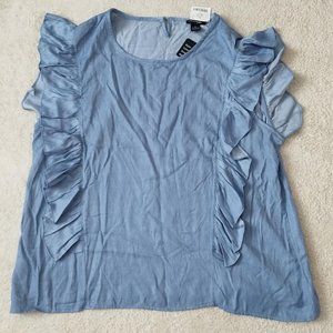 Select and Trend  Womens Top with Ruffle Size 3x